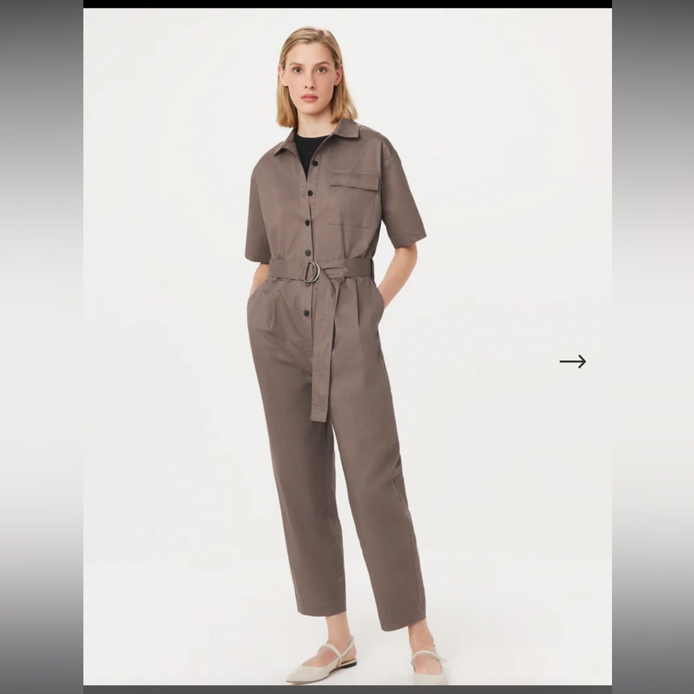 The Parachute Jumpsuit in Pink Clay sz L BNWT